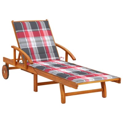 Garden sun lounger with...