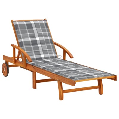 Garden sun lounger with...