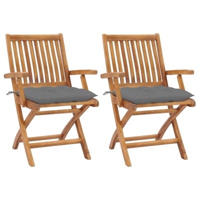 Garden chairs with gray...