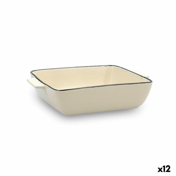 Kastrolis Quid Cocco 20 x 16,5 x 27 cm Keramika Balts (12 gb.) (Pack 12x)