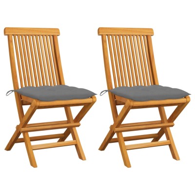 Garden chairs with gray...