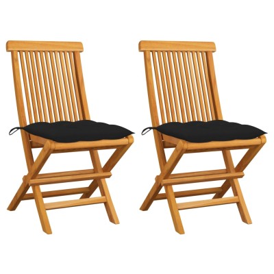 Garden chairs with black...