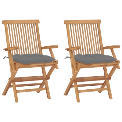 Garden chairs with gray...