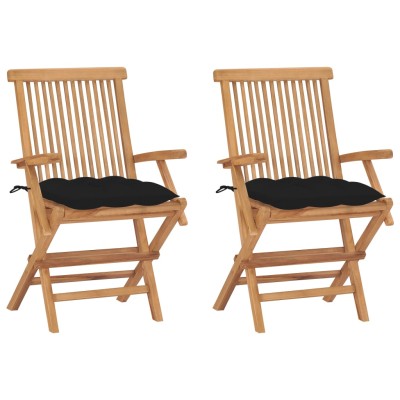 Garden chairs with black...