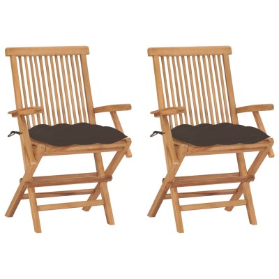 Garden chairs with taupe...