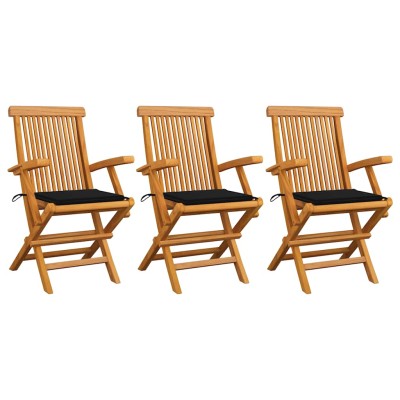 Garden chairs with black...