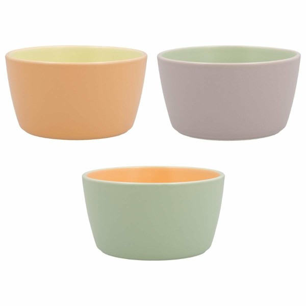 Bowl Quid Vitamina Bicoloured Ceramic 12,5 x 12,5 x 6,7 cm (6 Units)