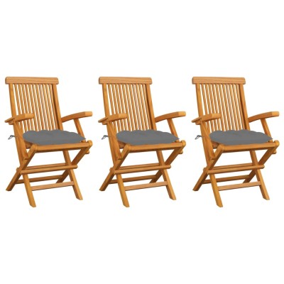 Garden chairs with gray...
