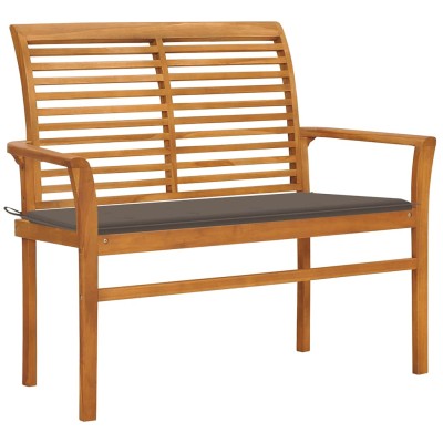 Garden bench with taupe...