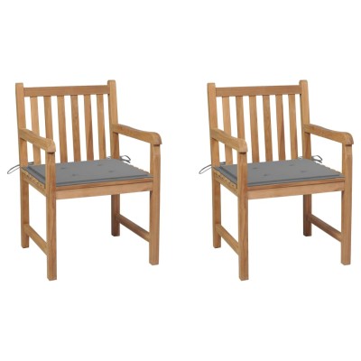 Garden chairs with gray...
