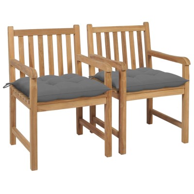 Garden chairs with gray...