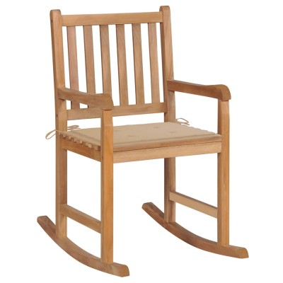 Rocking chair with cream...
