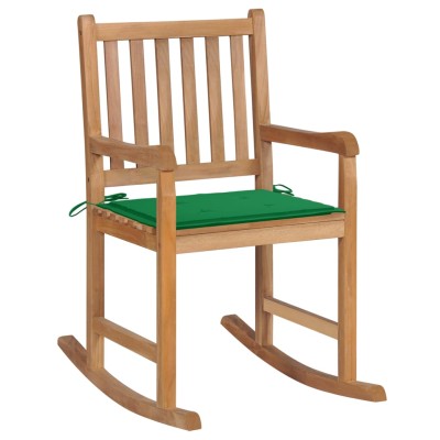 Rocking chair with green...