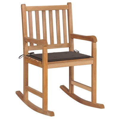Rocking chair with taupe...