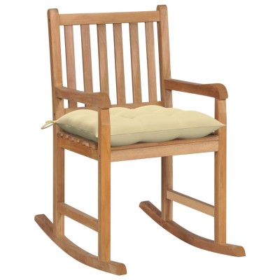 Rocking chair with cream...
