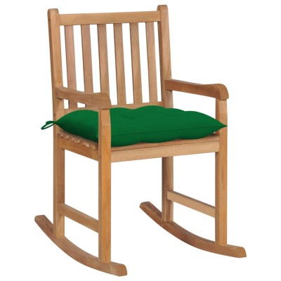 Rocking chair with green...