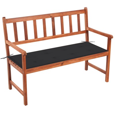 Garden bench with cushion,...
