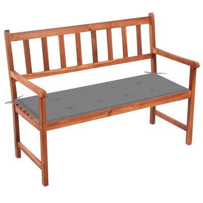 Garden bench with cushion,...