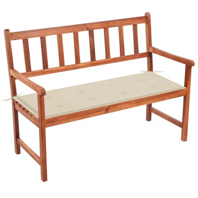 Garden bench with cushion,...