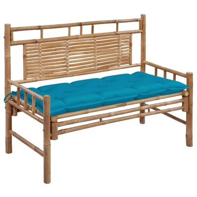 Garden bench with cushion,...