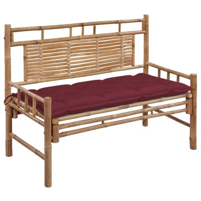Garden bench with cushion,...