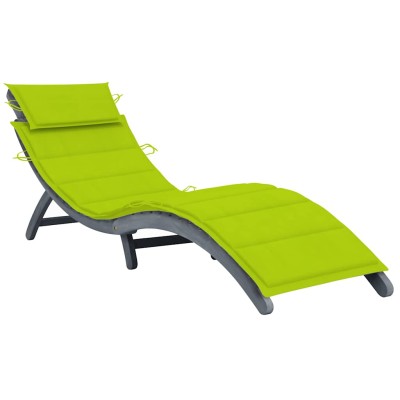 Sun lounger with mattress,...