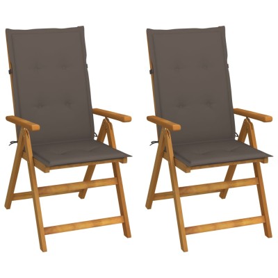 Reclining garden chairs...