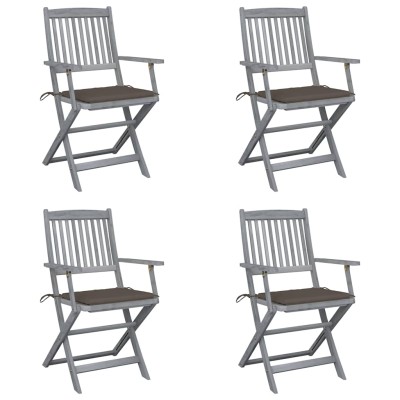 Folding outdoor chairs with...