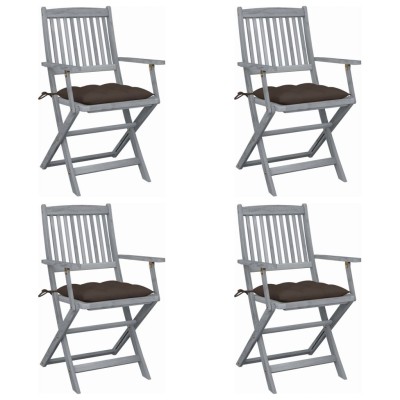 Folding outdoor chairs with...