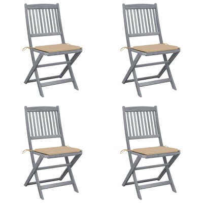 Folding outdoor chairs with...