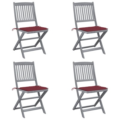 Folding outdoor chairs with...