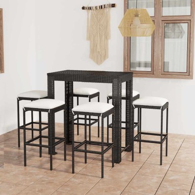 Garden set with cushions, 7...