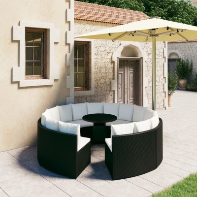 Garden set with cushions, 9...