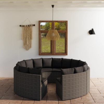 Sofa set with cushions, 8...