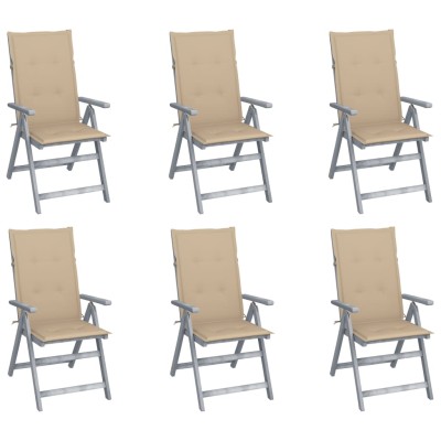 Reclining garden chairs...