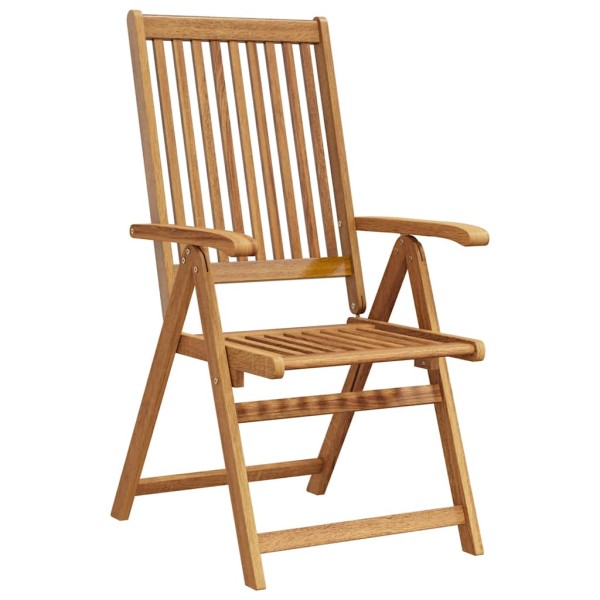 Folding garden chairs, 4 pcs., solid acacia wood