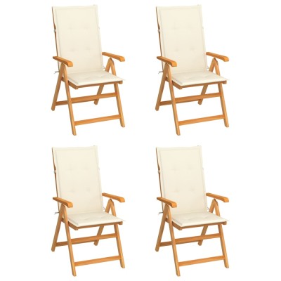 Garden chairs with cream...