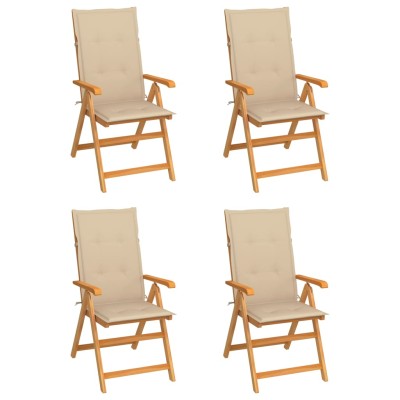 Garden chairs with beige...