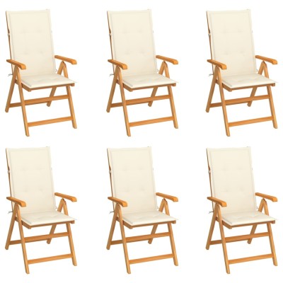 Garden chairs with cream...