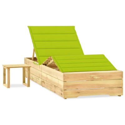 Garden sun lounger with...