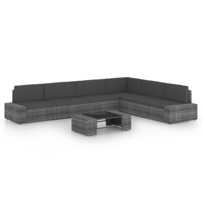 Garden set with cushions, 7...