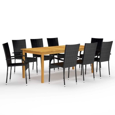 Garden dining set, 9...