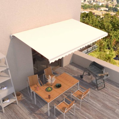 Manual retractable awning,...
