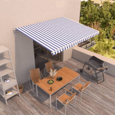 Manual retractable awning,...