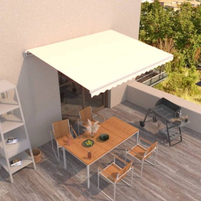 Manual retractable awning,...