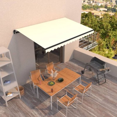 Manual retractable awning,...