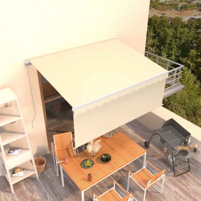 Manual retractable awning,...