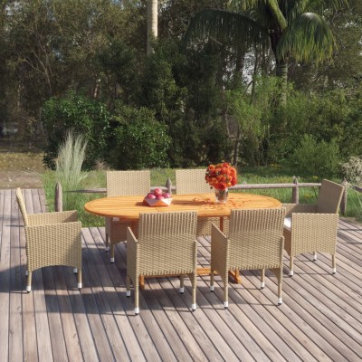 Garden dining set, 7...