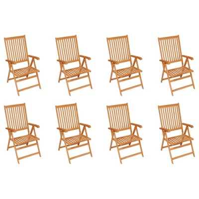 Reclining garden chairs, 8...
