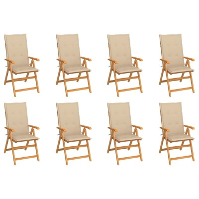 Reclining garden chairs...